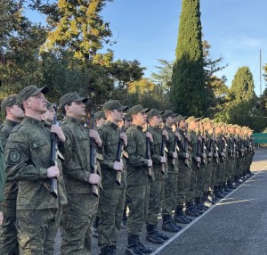 Новобранцы Пограничного Управления СГБ РА приняли присягу на верность Родине